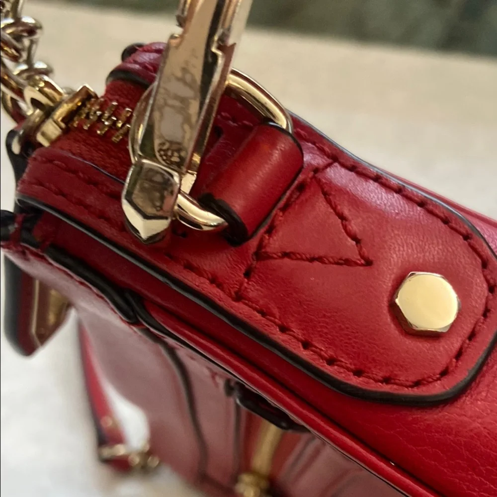 Rebecca Minkoff Red Leather Crossbody Bag - Picture 10 of 15
